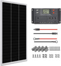 12 Volt 100 Watt Monocrystalline Solar Panel Starter Kit Z65608