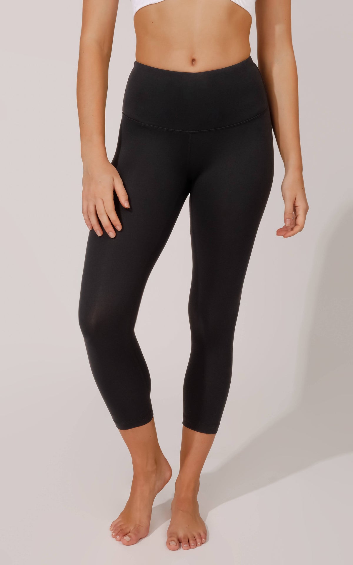 High Waist Capri, XL / Black P922162