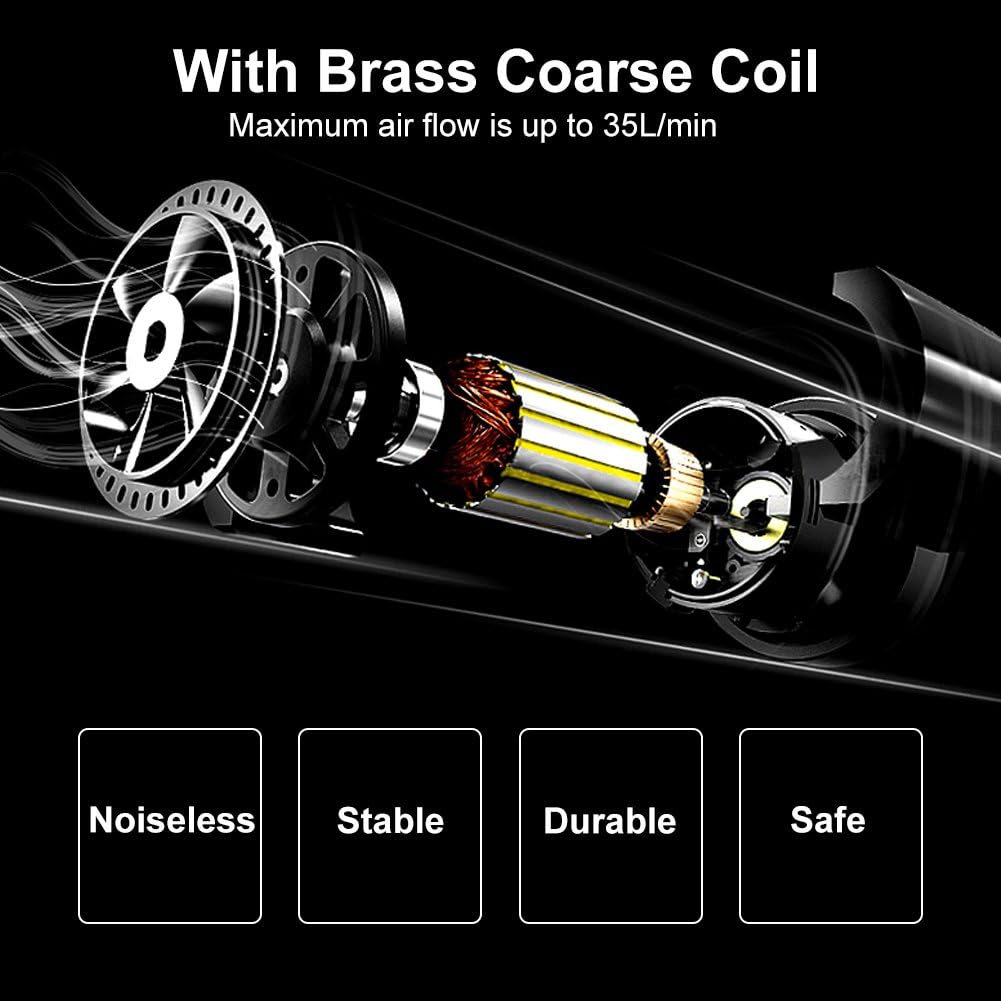 12V Portable Car Tire Inflator Air Compressor 100 PSI Pack of 2 O713244