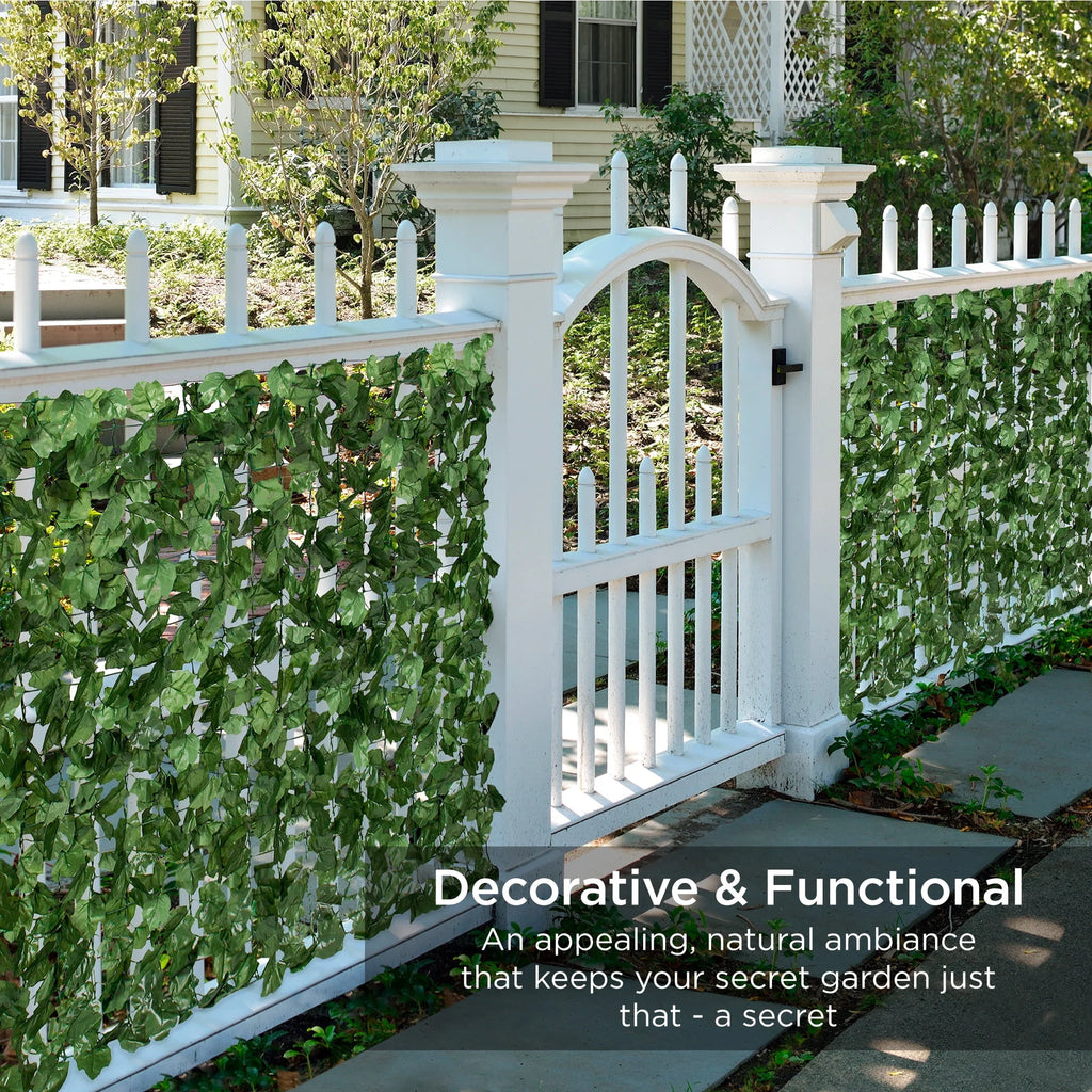 94x59in Artificial Faux Ivy Hedge Privacy Fence Screen U526