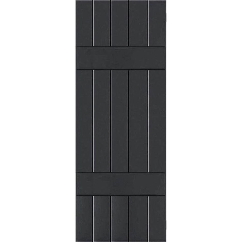 Black Pine Board and Batten Shutters Pair B4502