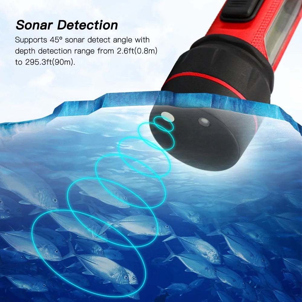 Sonar Ice Fishing Fishfinder with 0.8-90m Detection Depth P670