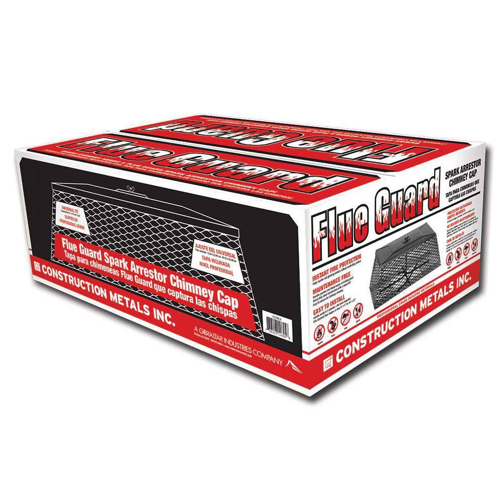 Adjustable Flue Guard Chimney Cap Spark Arrestor in Black A6081