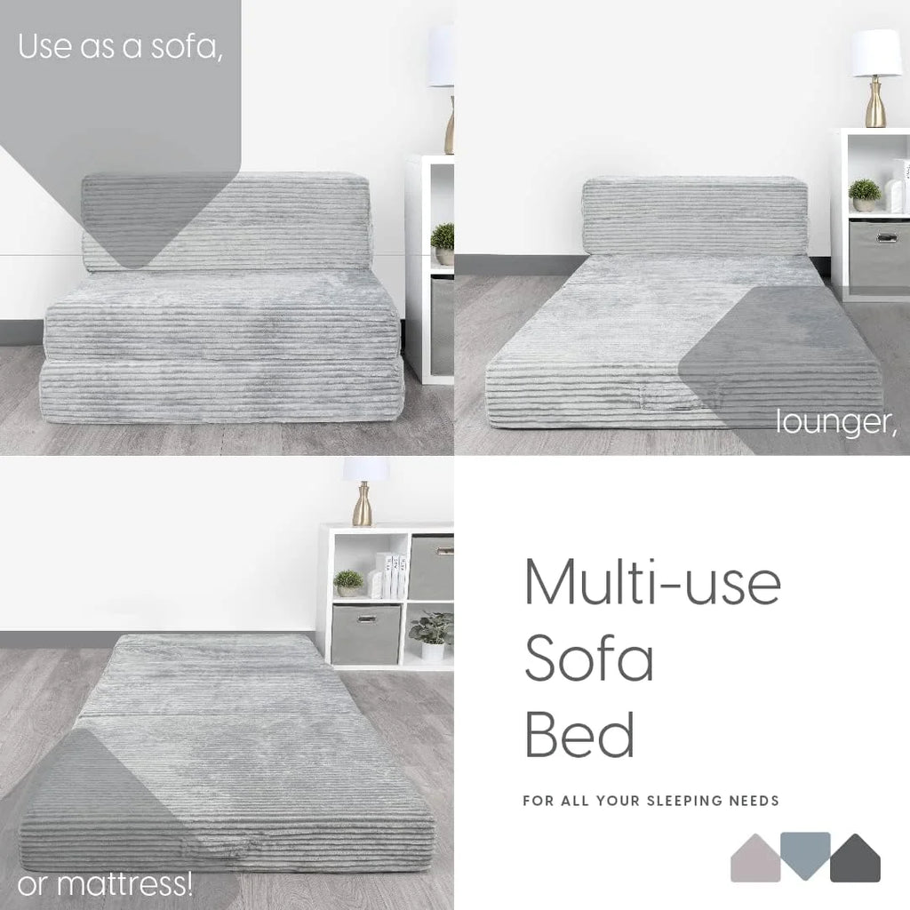 Memory Foam Foldable Sofa Mattress with Washable Cover, Twin Size L9922