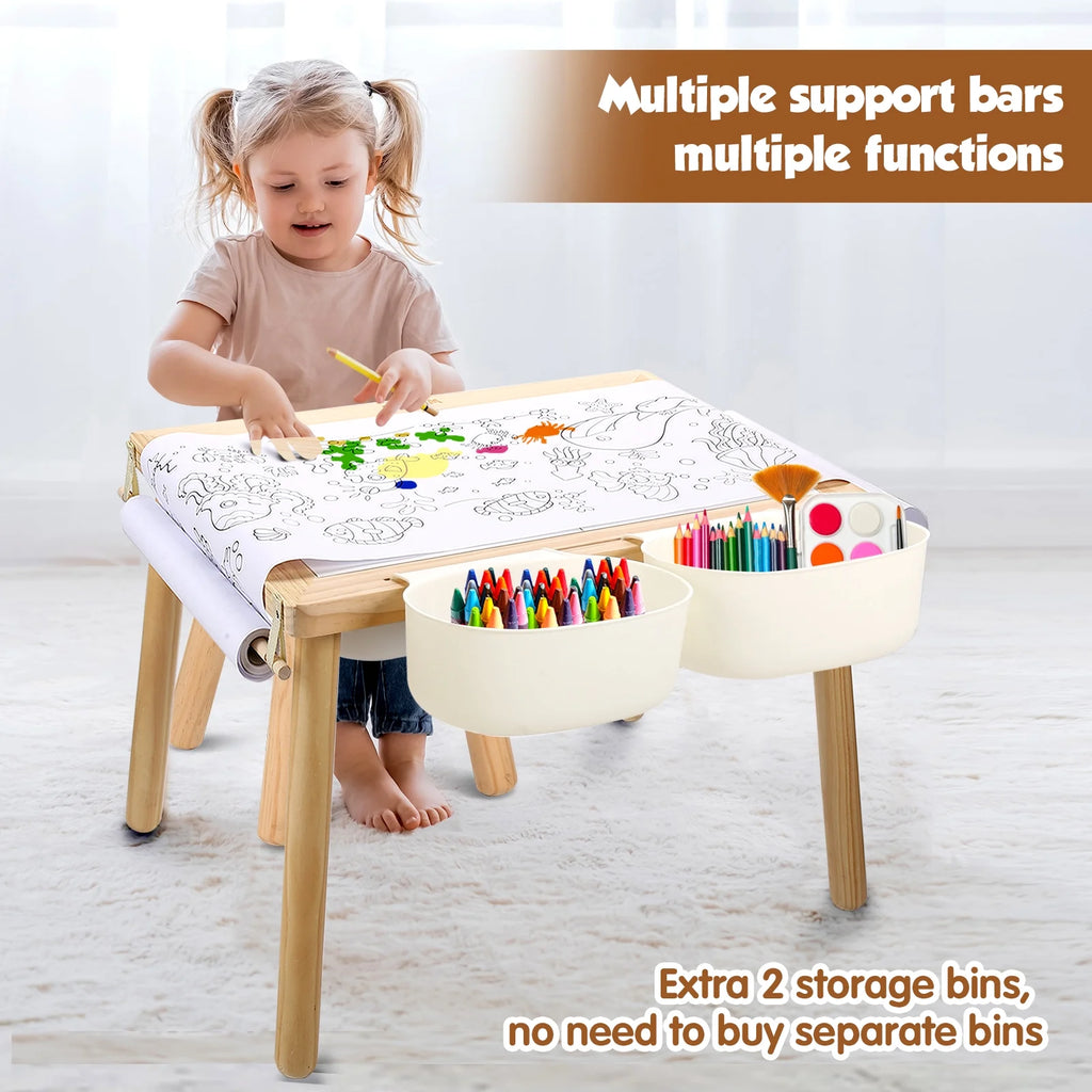Sensory Table with Lid & 3 Storage Bin T89466