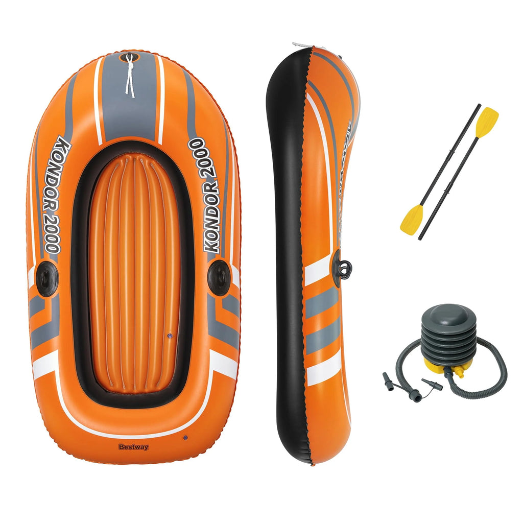 Inflatable Raft Set with Oars and Pump 3 Pack Z242905