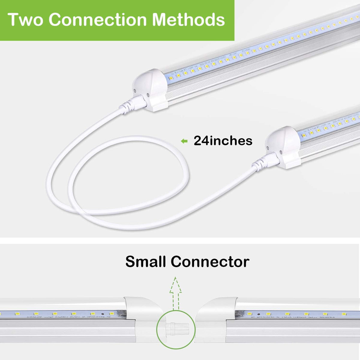 8FT LED Shop Light, 10000LM, 80W, 5000K Daylight, 10 Pack T6759