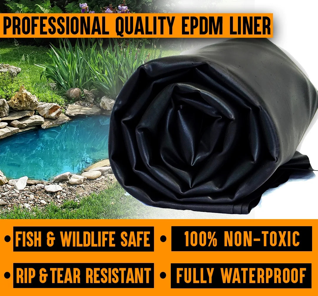 45 Mil EPDM Rubber Pond Liner 4 ft. x 20 ft. U885