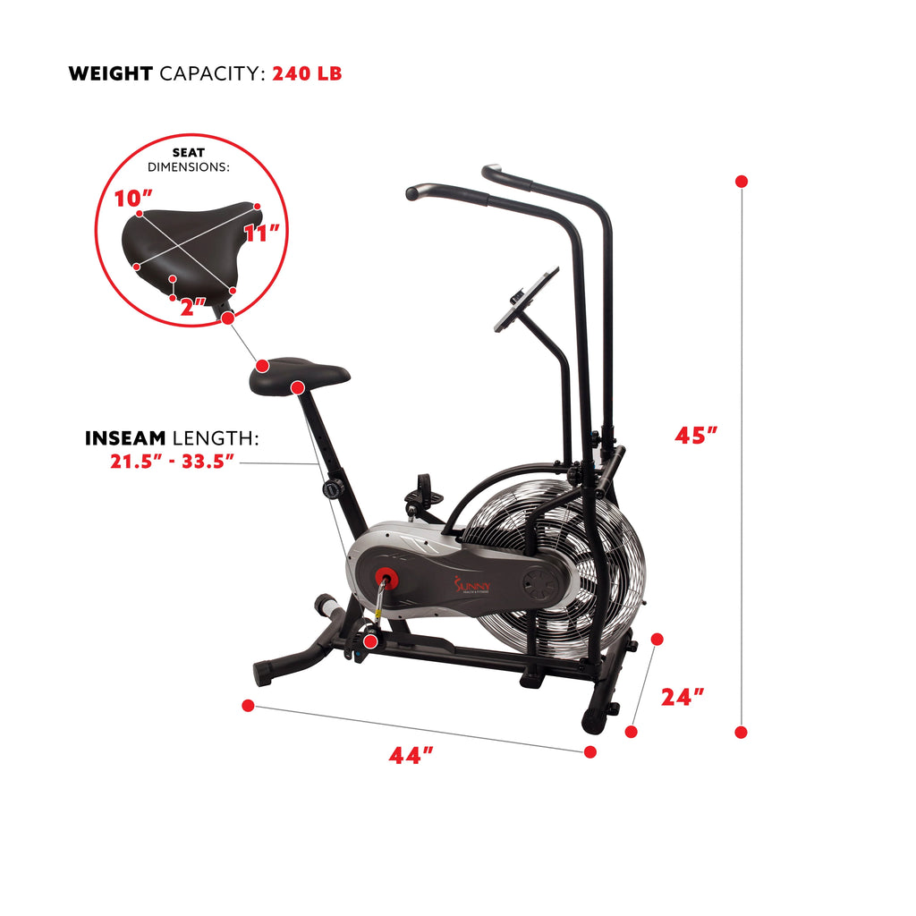 Indoor Stationary Upright Air Bike M446523