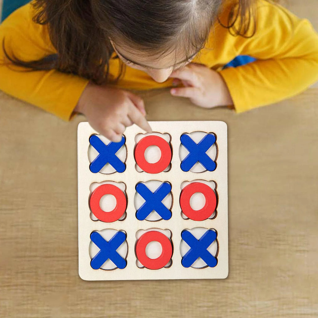 Wooden Tic Tac Toe Board Game Q75174