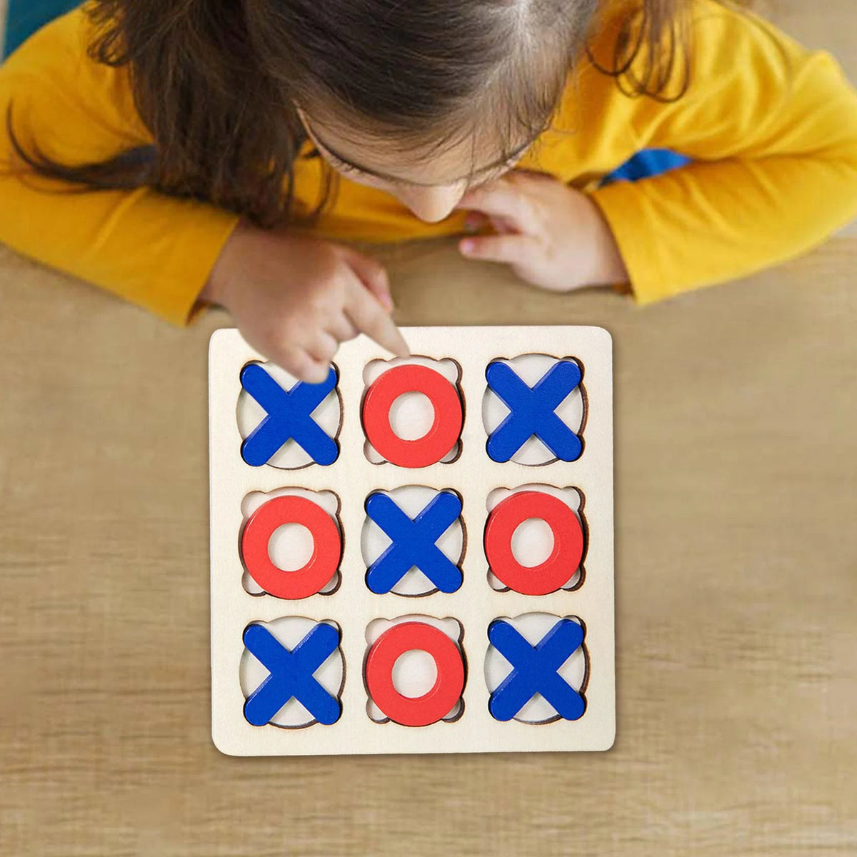 Wooden Tic Tac Toe Board Game Q75174