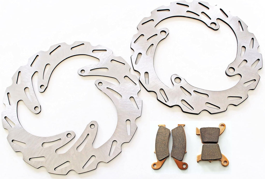 Front Rear Brake Rotors & Brake Pads for Honda CRF450X D405631