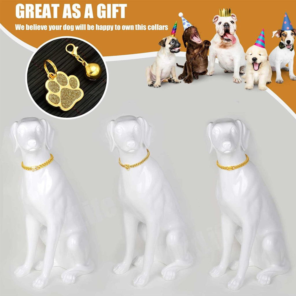 Gold Cuban Link Dog Collar W79152
