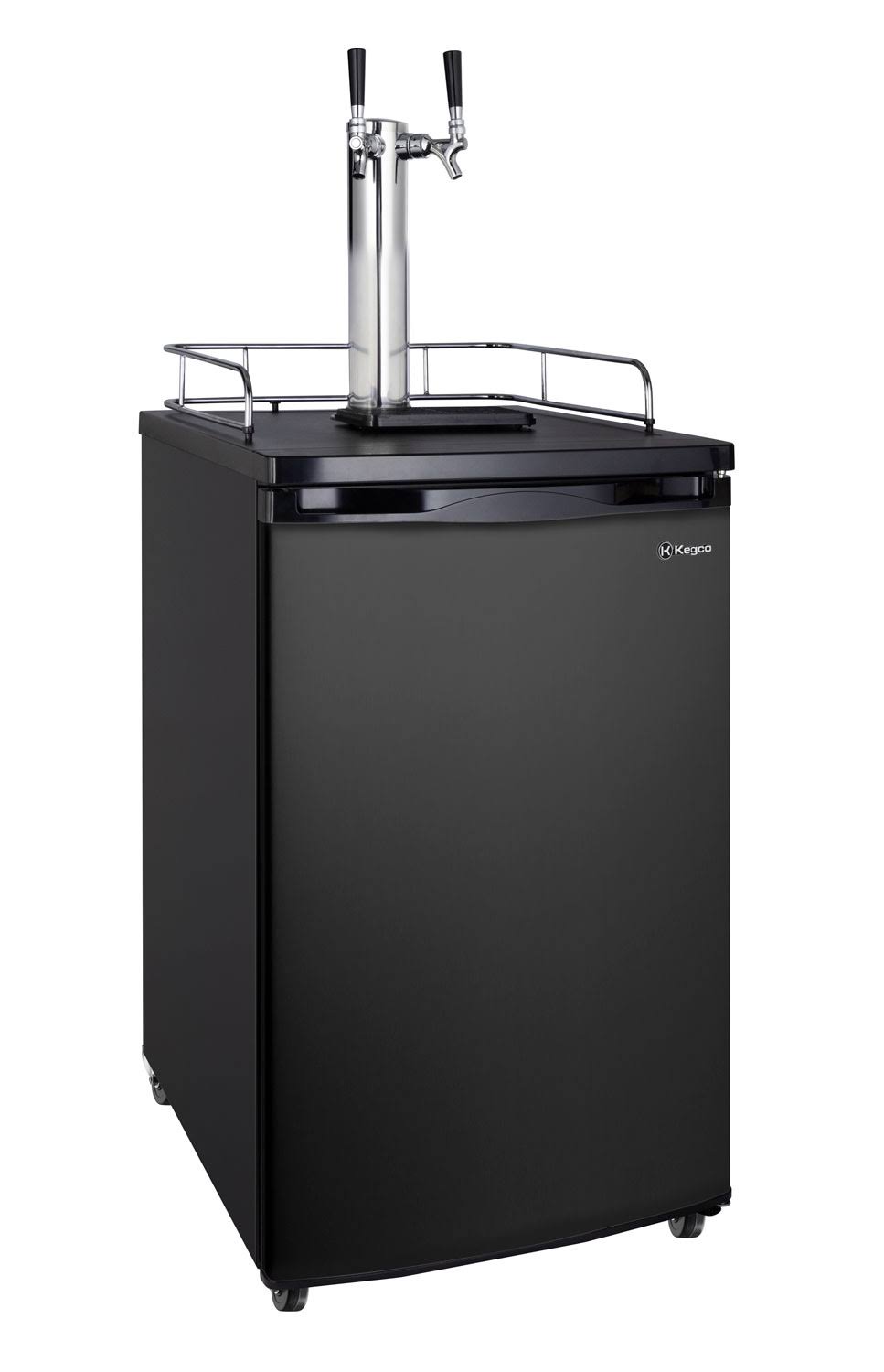 20" Wide Dual Tap Black Kegerator C11055