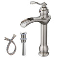Brushed Nickel Single Hole Vessel Bathroom Faucet A69464
