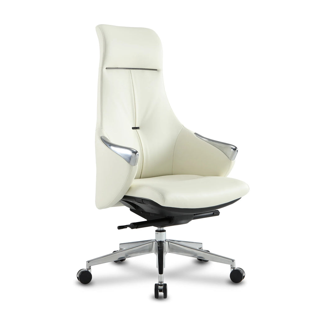 High Back Ergonomic Leather Office Chair with Adjustable Height and Tilt Z259285