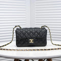 Black Mini Flap Bag L737