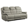20" Microfiber Power Double Reclining Sofa in Gray B286639