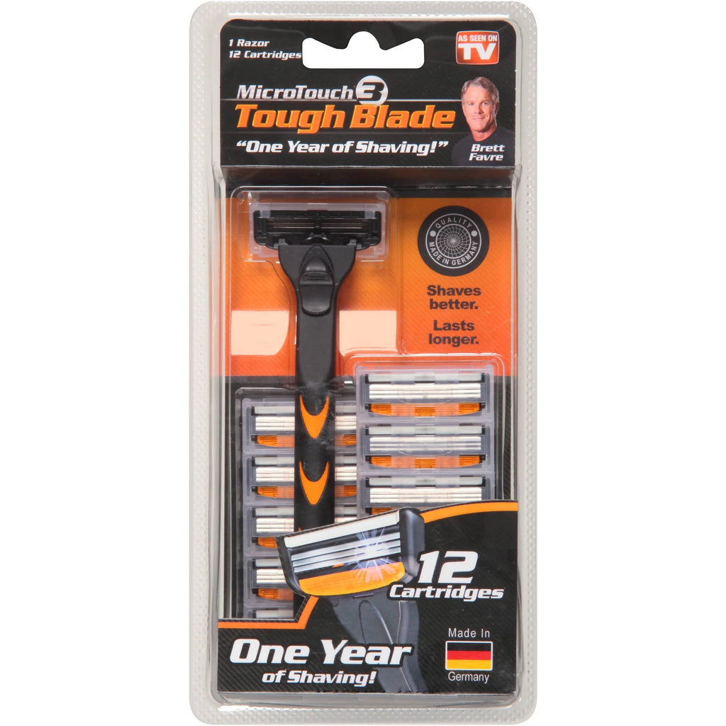 Tough Blade Razor with 12 Replacement Cartridges R832