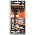 Tough Blade Razor with 12 Replacement Cartridges R832