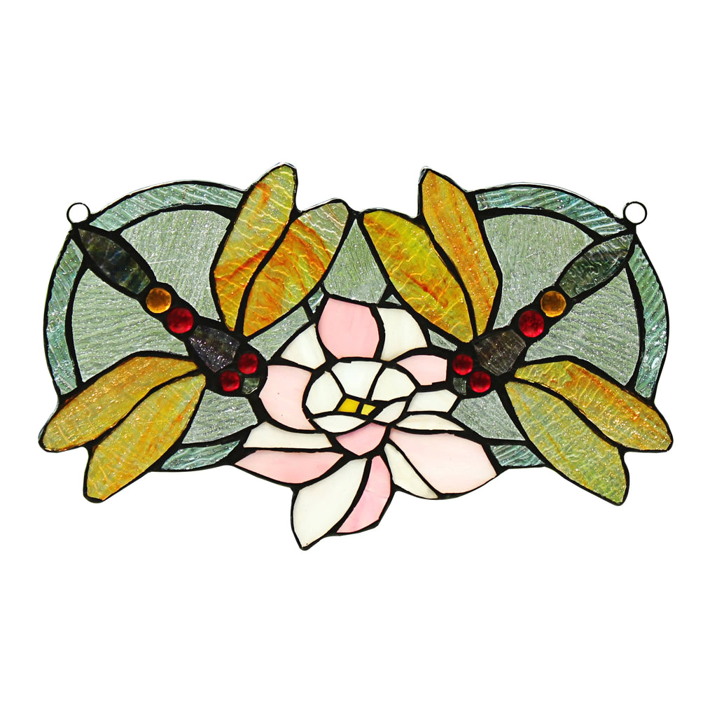 Tiffany-Glass Window Panel 13x22 K9269