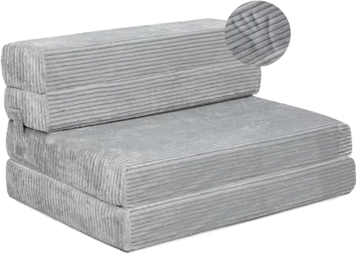 Memory Foam Foldable Sofa Mattress with Washable Cover, Twin Size L9922