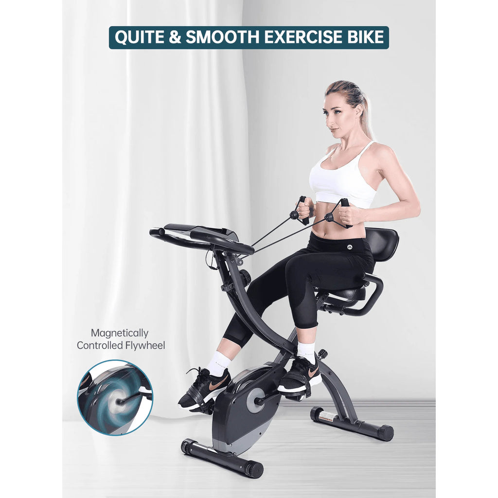 Folding Magnetic Stationary Exercise Bike Z6155