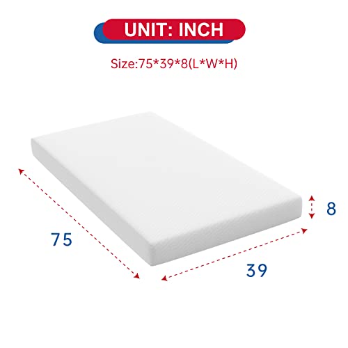 5 Inch Gel Memory Foam Twin Mattress T504688