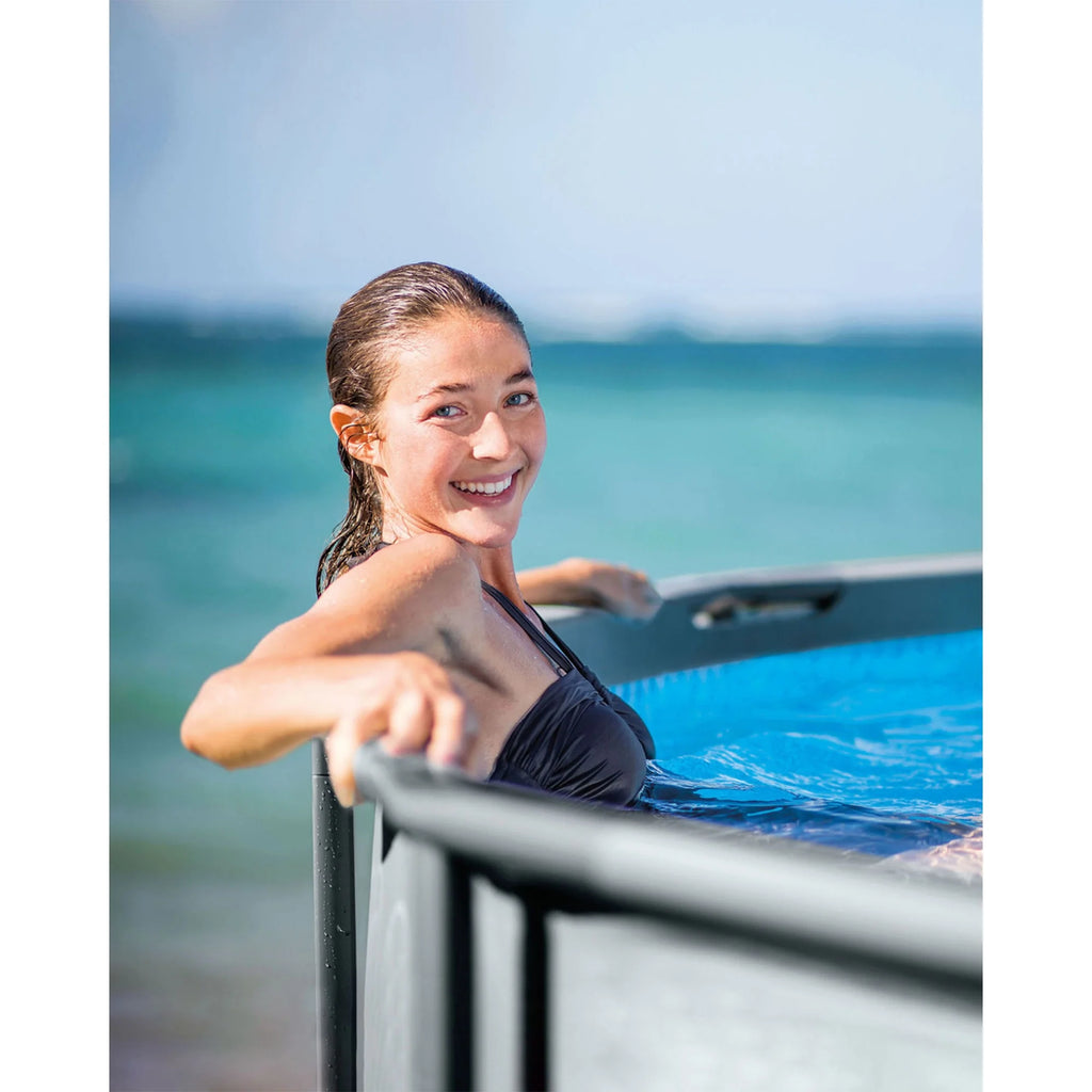 16' x 48 Above Ground Pool Set with Sand Filter Pump Q841
