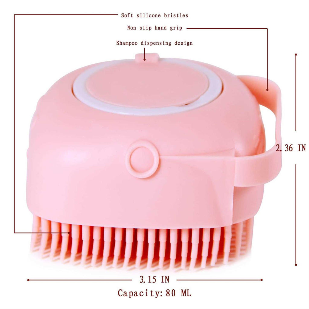 Dog Bath Brush with Shampoo Dispenser T570782