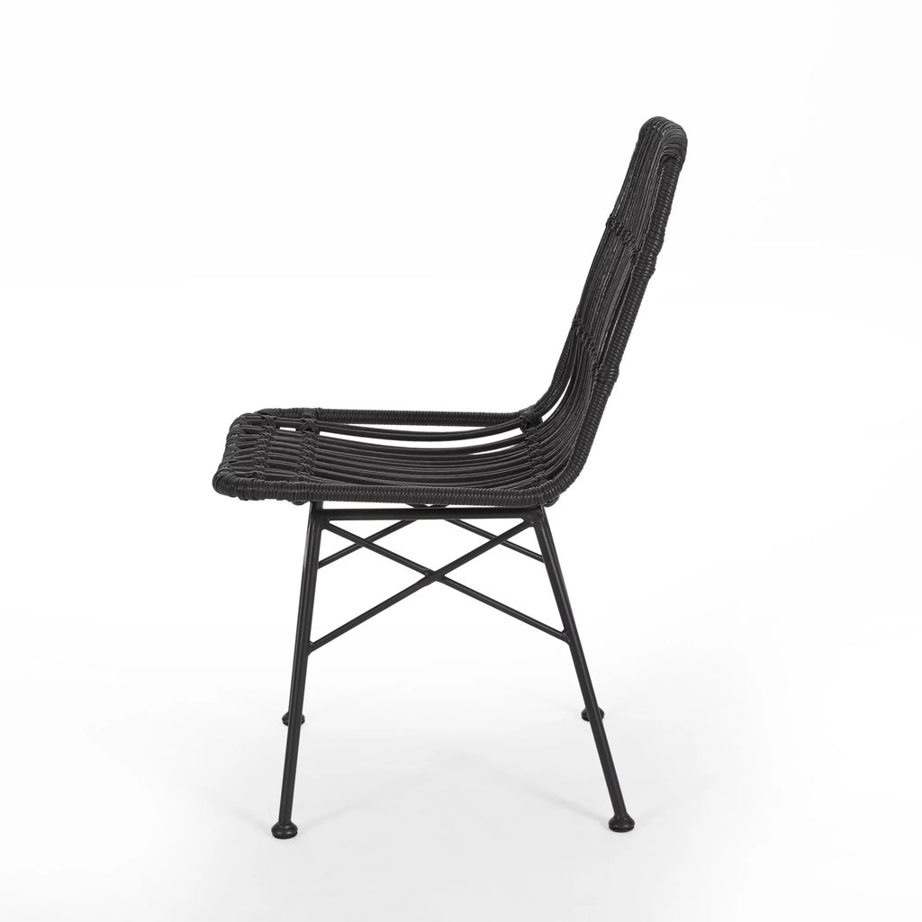 Outdoor Wicker Dining Chairs Set of 2 F3965