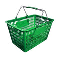 Green Plastic-Steel Shopping Basket 50 lbs. Capacity K138527