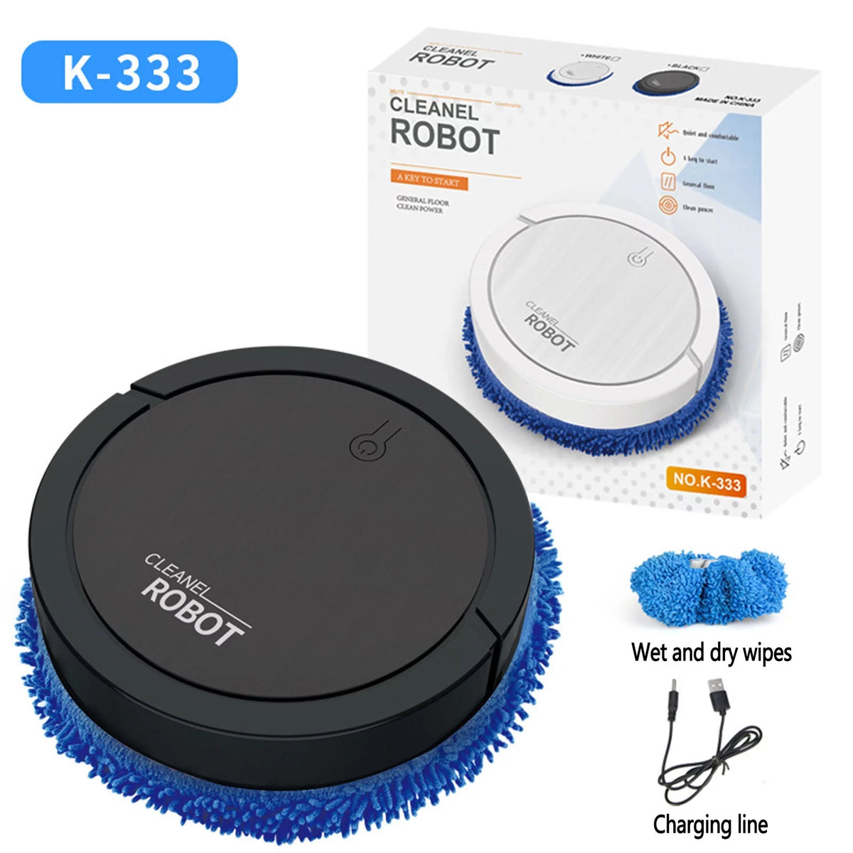White Intelligent Mopping Robot F8994