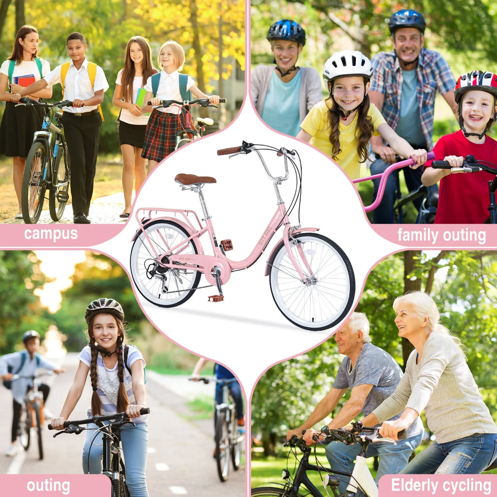 22 Inch 7 Speed Aluminium Alloy Girls Bike L2142