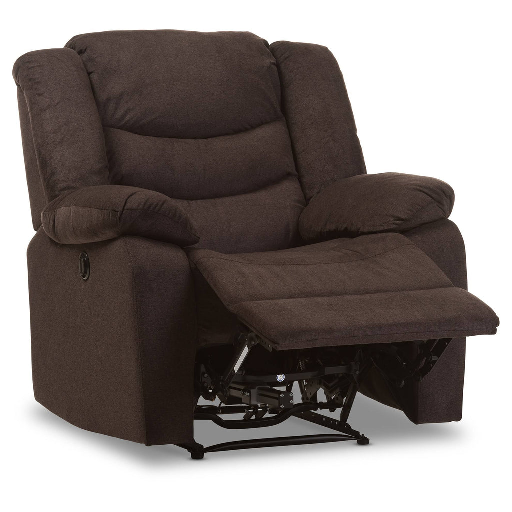 Godiva Brown Fabric Power Recliner Chair F118