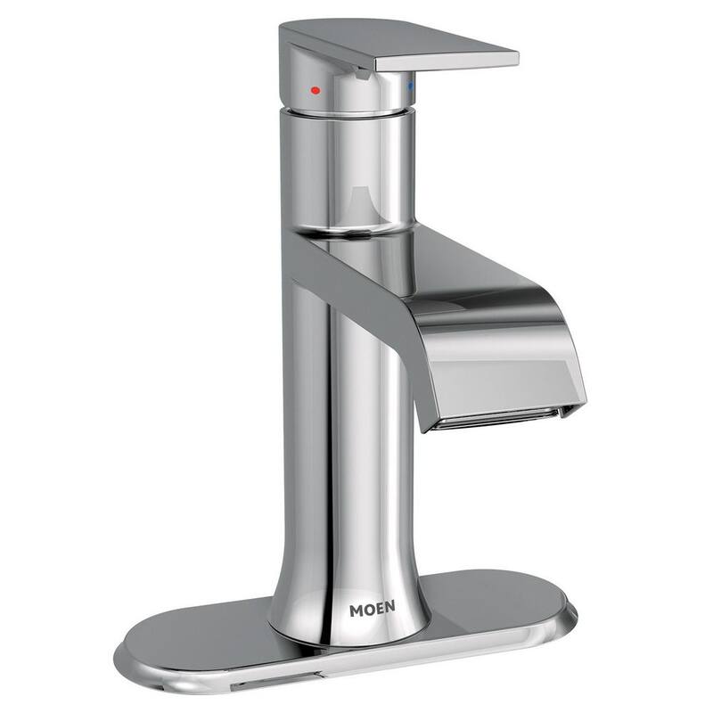 Single Handle Single Hole Bathroom Faucet in Chrome D63390