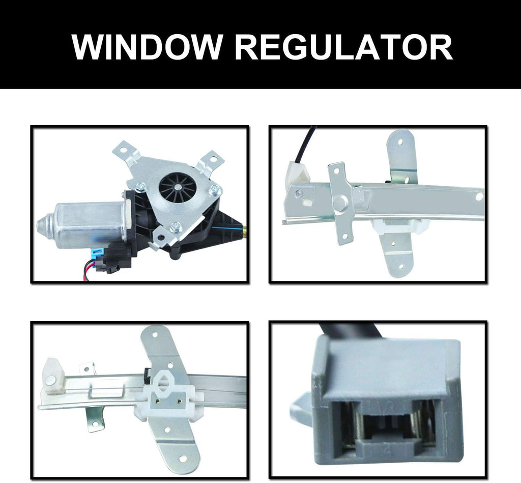 Front Left Driver Side Power Window Regulator with Motor Assembly Pack of 2 C8769