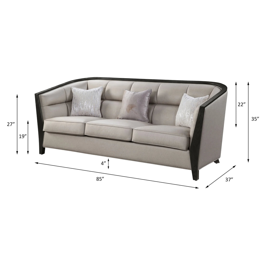 Beige Sofa with 3 Pillows J5969