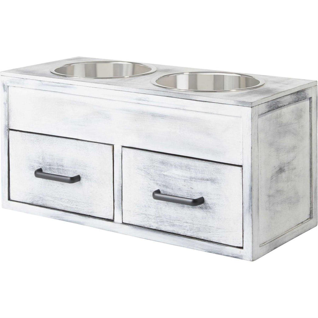 Elevated Wood Dog Bowl C572161