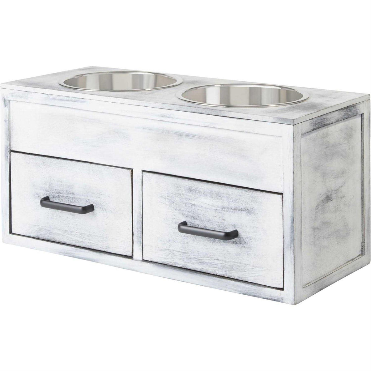 Elevated Wood Dog Bowl C572161