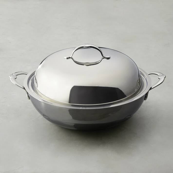 Stainless Steel Covered Wok H622
