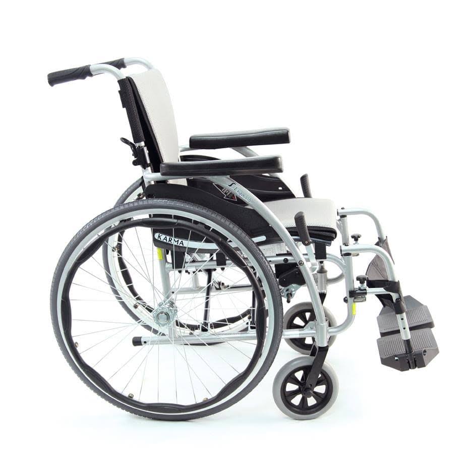 Lightweight Ergonomic Wheelchair with Silver Seat V99402
