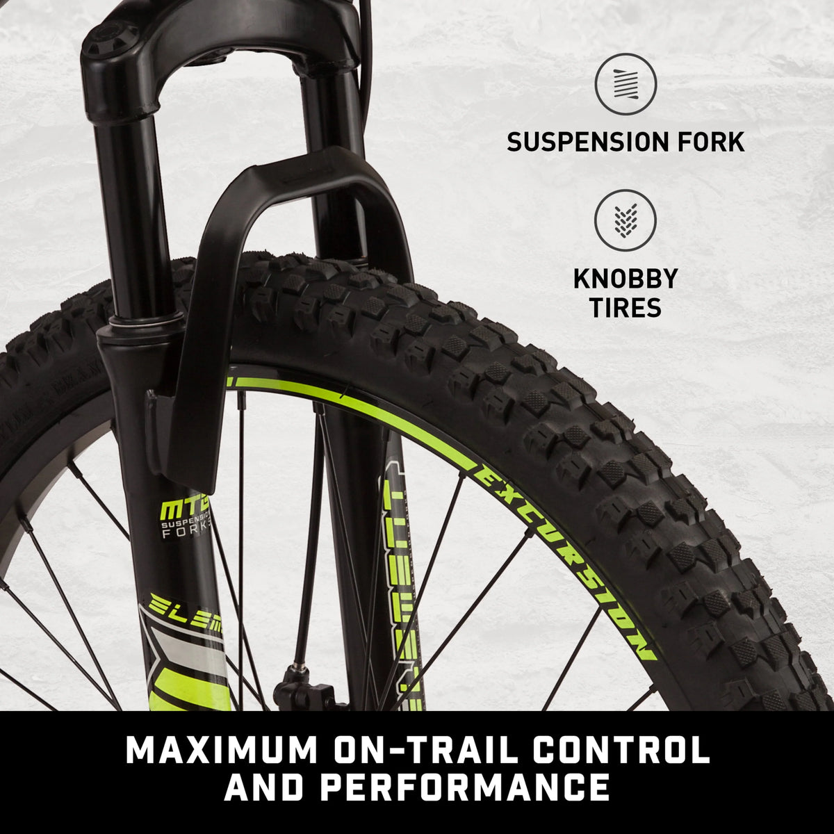 Black and Yellow 21 Speeds Mountain Bike N416