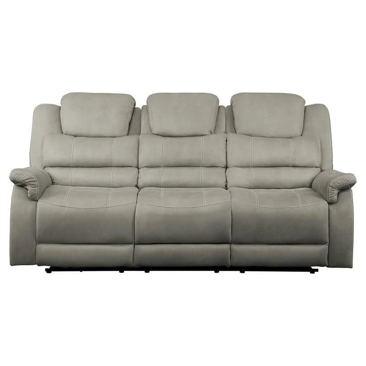 20" Microfiber Power Double Reclining Sofa in Gray B286639
