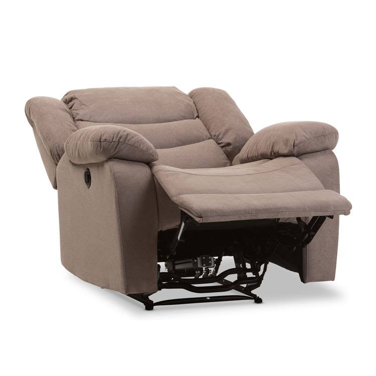 Godiva Brown Fabric Power Recliner Chair F118