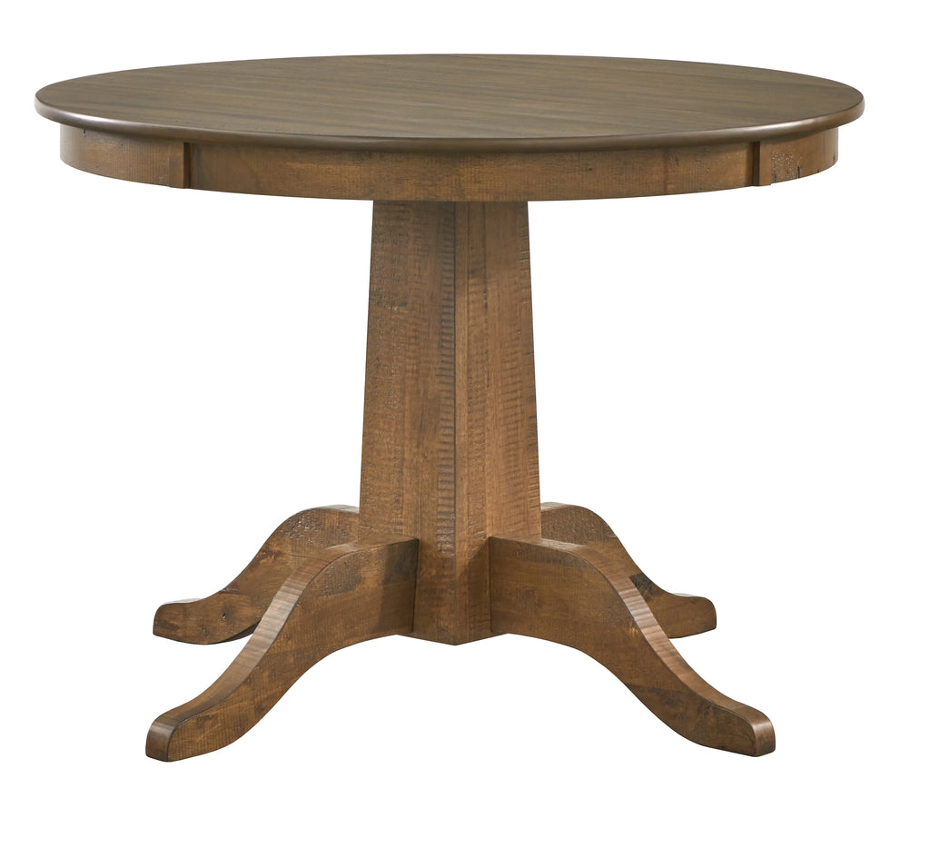 Brown Round MDF Pedestal Dining Table K201774