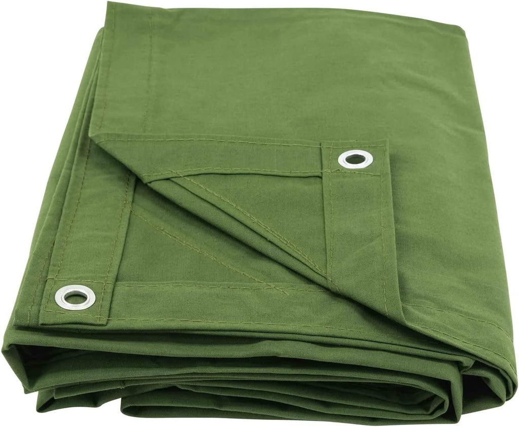 Green Canvas Tarp 12oz Water Resistant 20' x 20' S5821