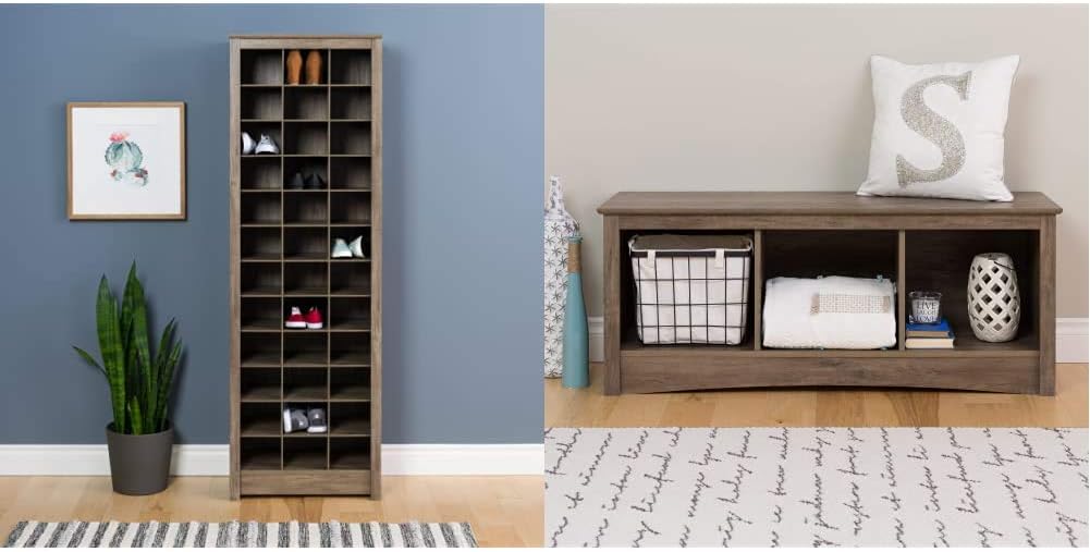 White Shoe Storage Cabinet E60925