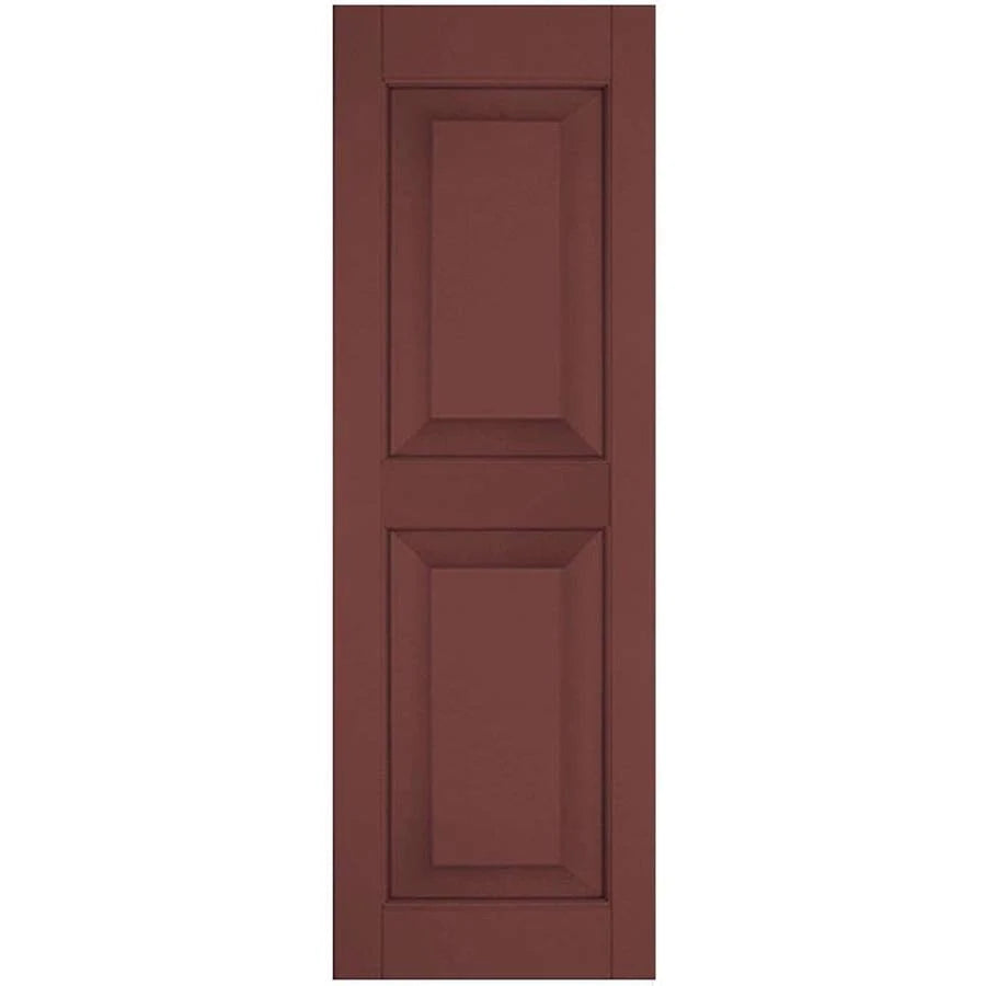 18 in. x 36 in. Real Wood Raised Panel Shutters Pair S747563