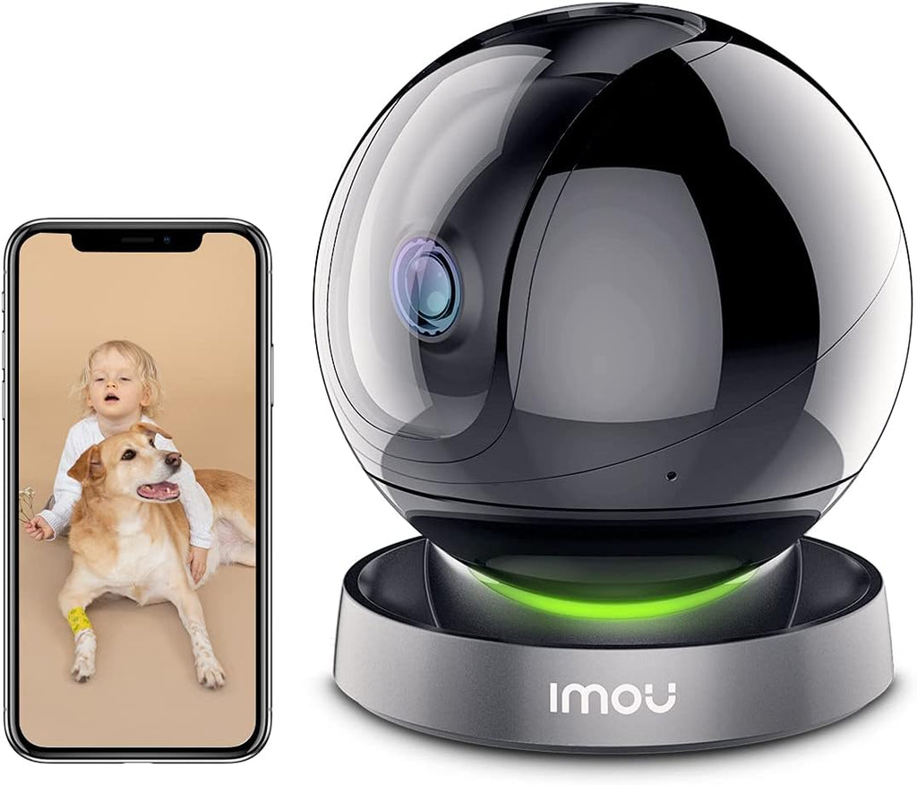 4MP Indoor Pan/Tilt WiFi Security Camera with Night Vision, 2-Way Audio, Pack of 2 F94196